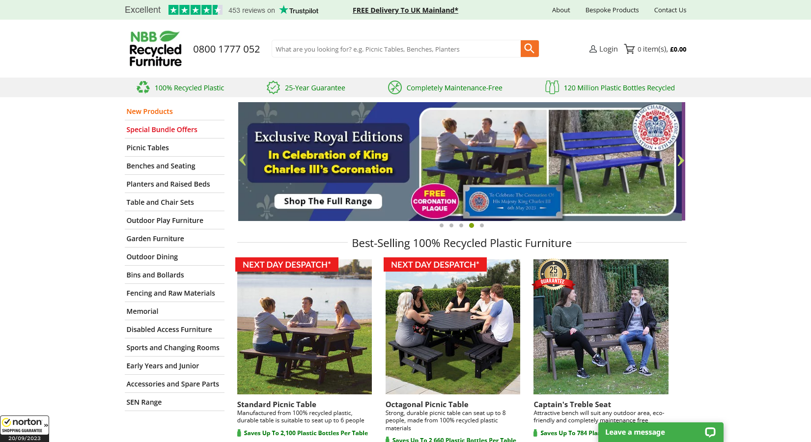 NBB Recycled Furniture  Website