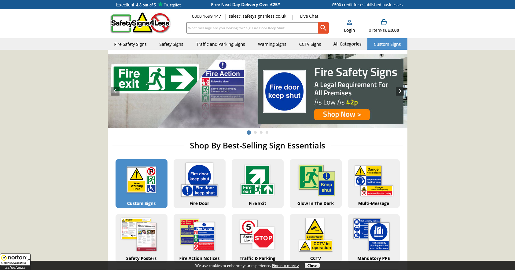 SafetySigns4Less Website