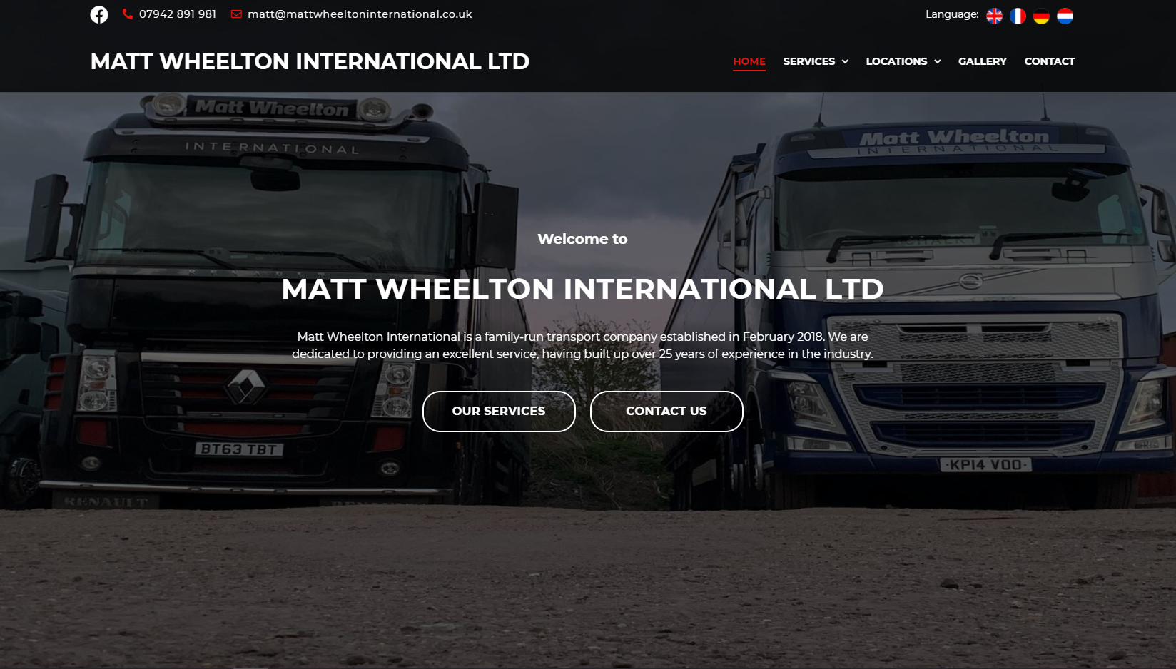 Matt Wheelton International Ltd Website