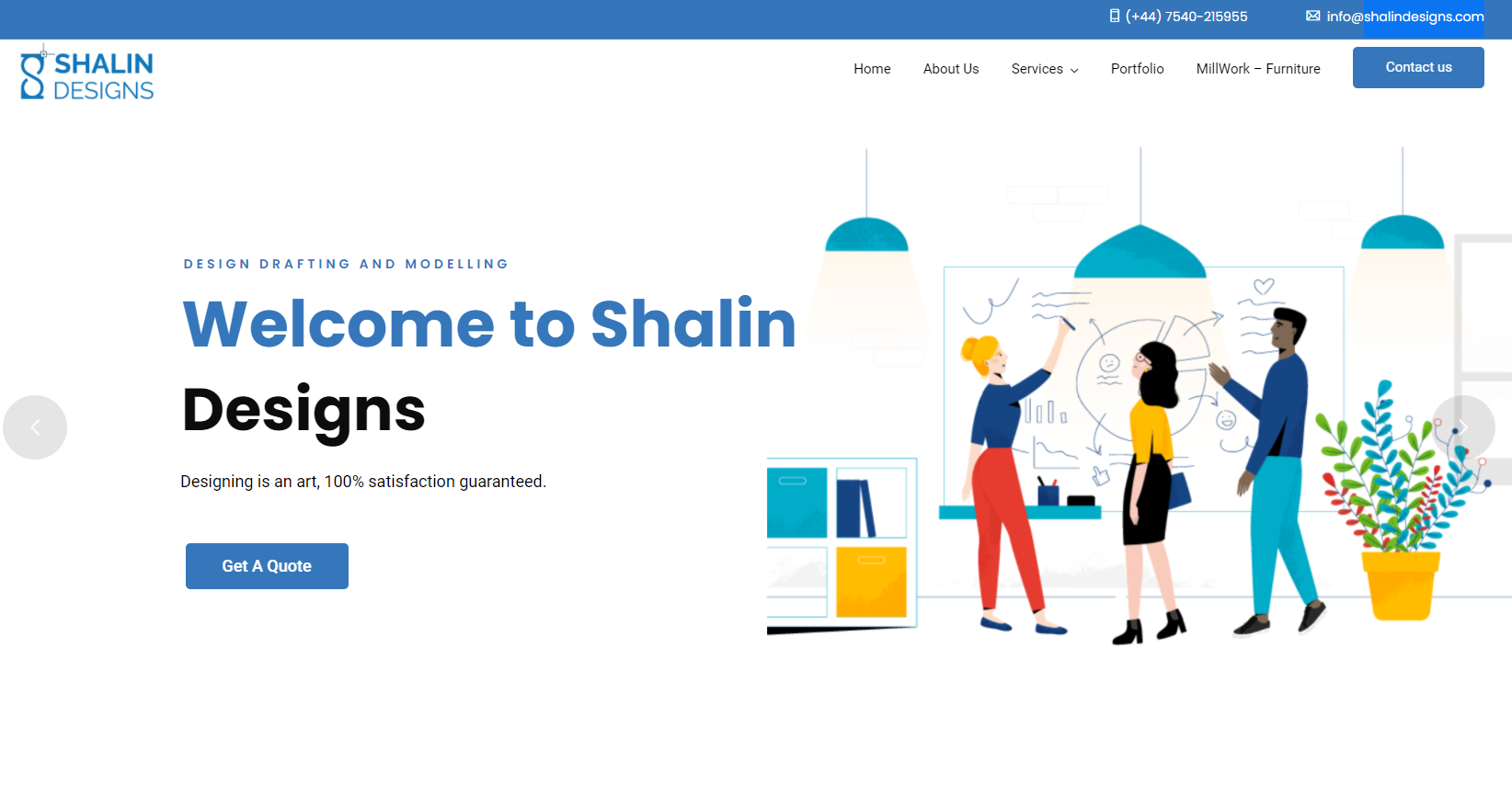 Shalin Designs Website