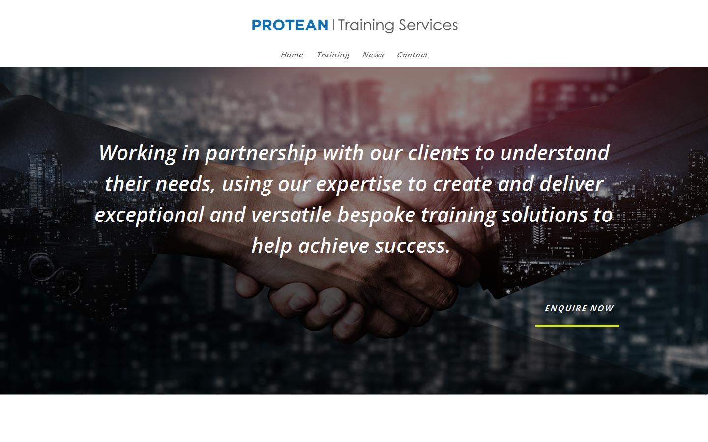 Protean Training Services Website