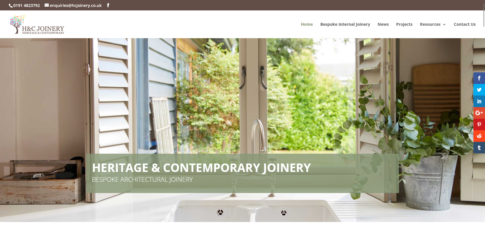 H&C Joinery Website