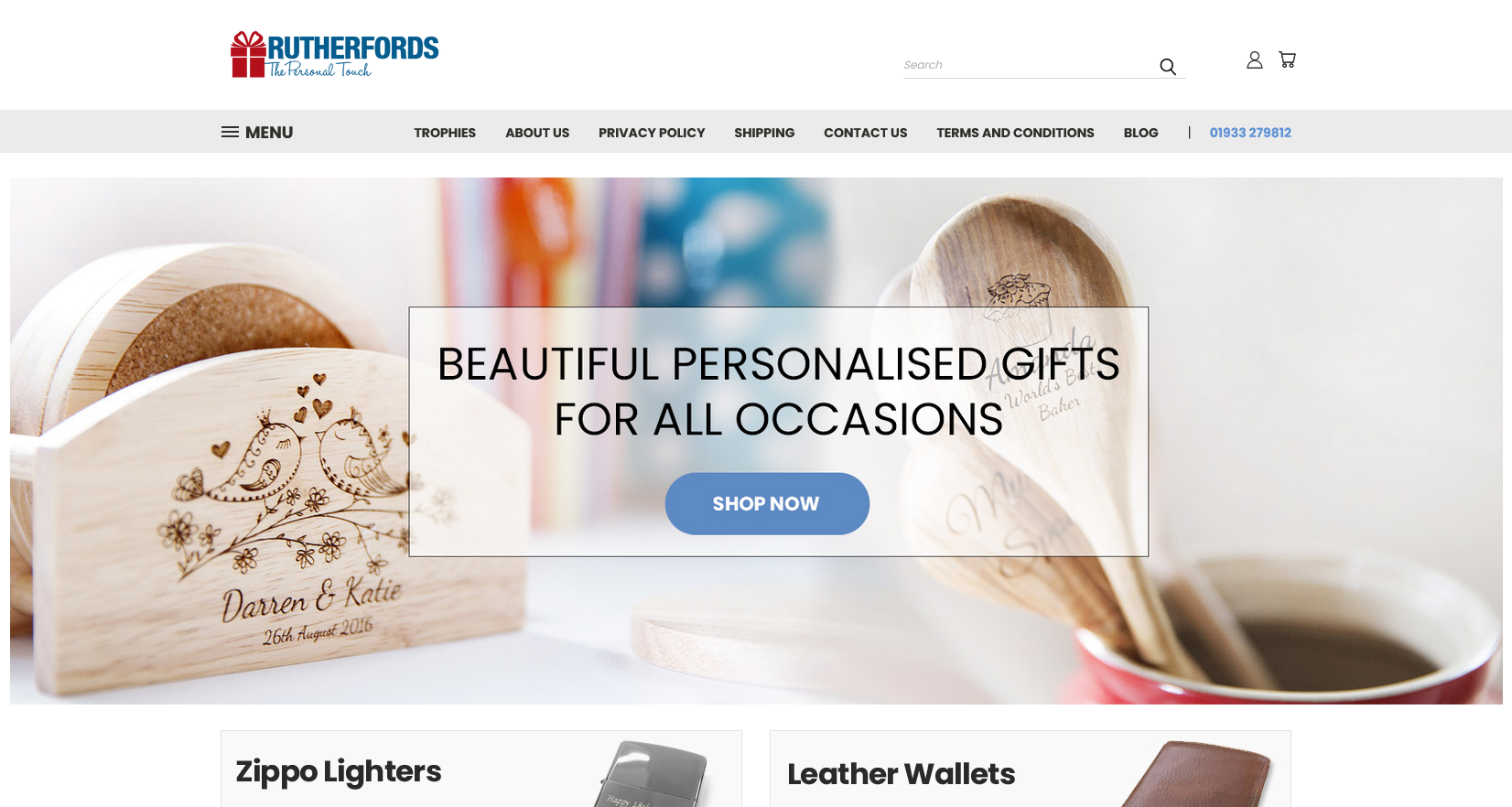 Rutherfords Gifts Website