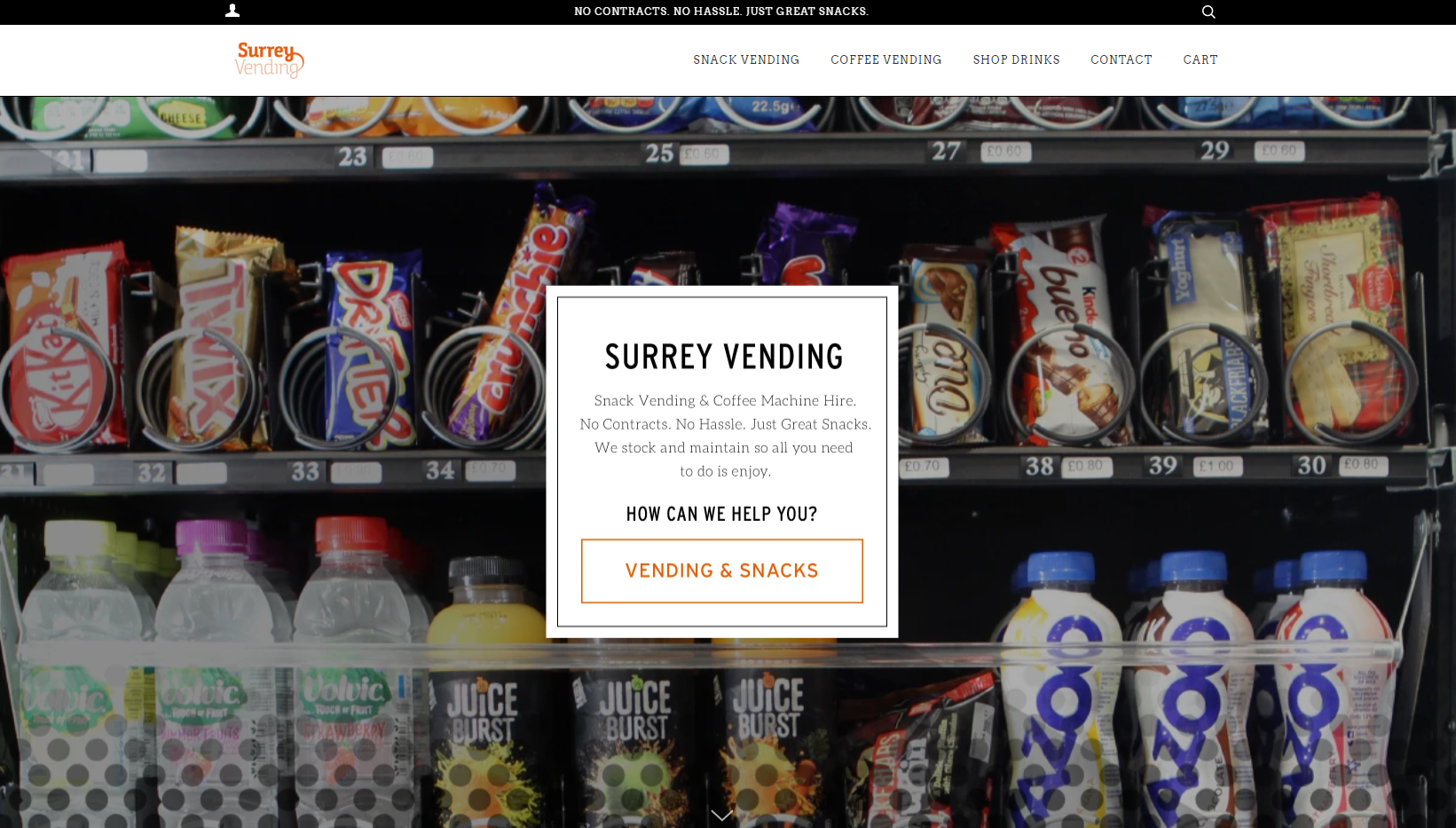 Surrey Vending Website