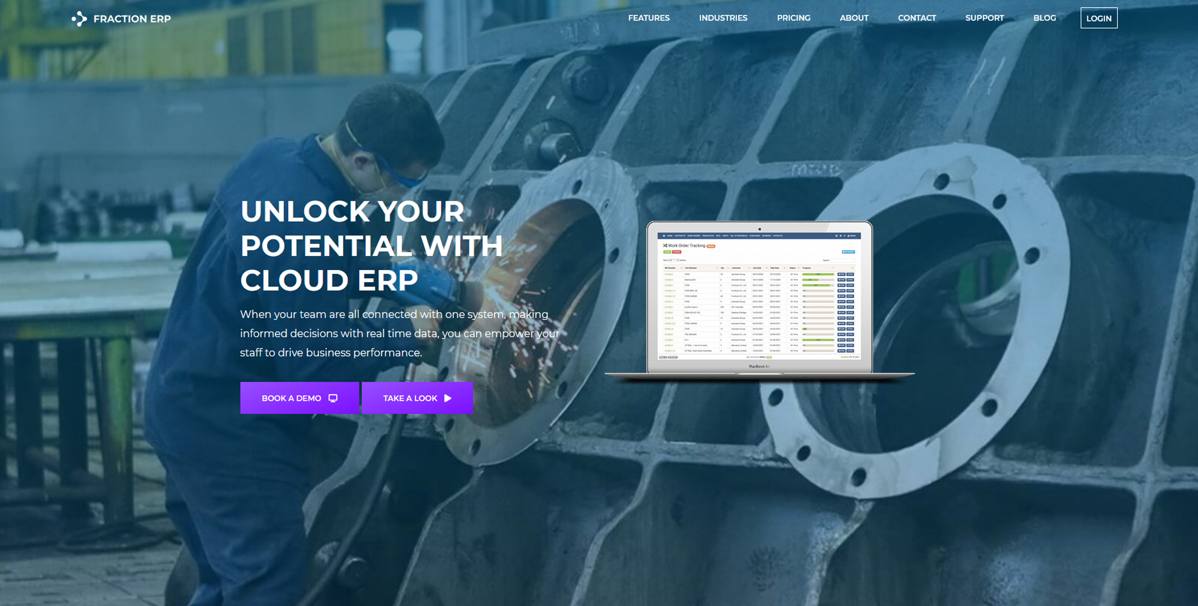 Fraction ERP Website