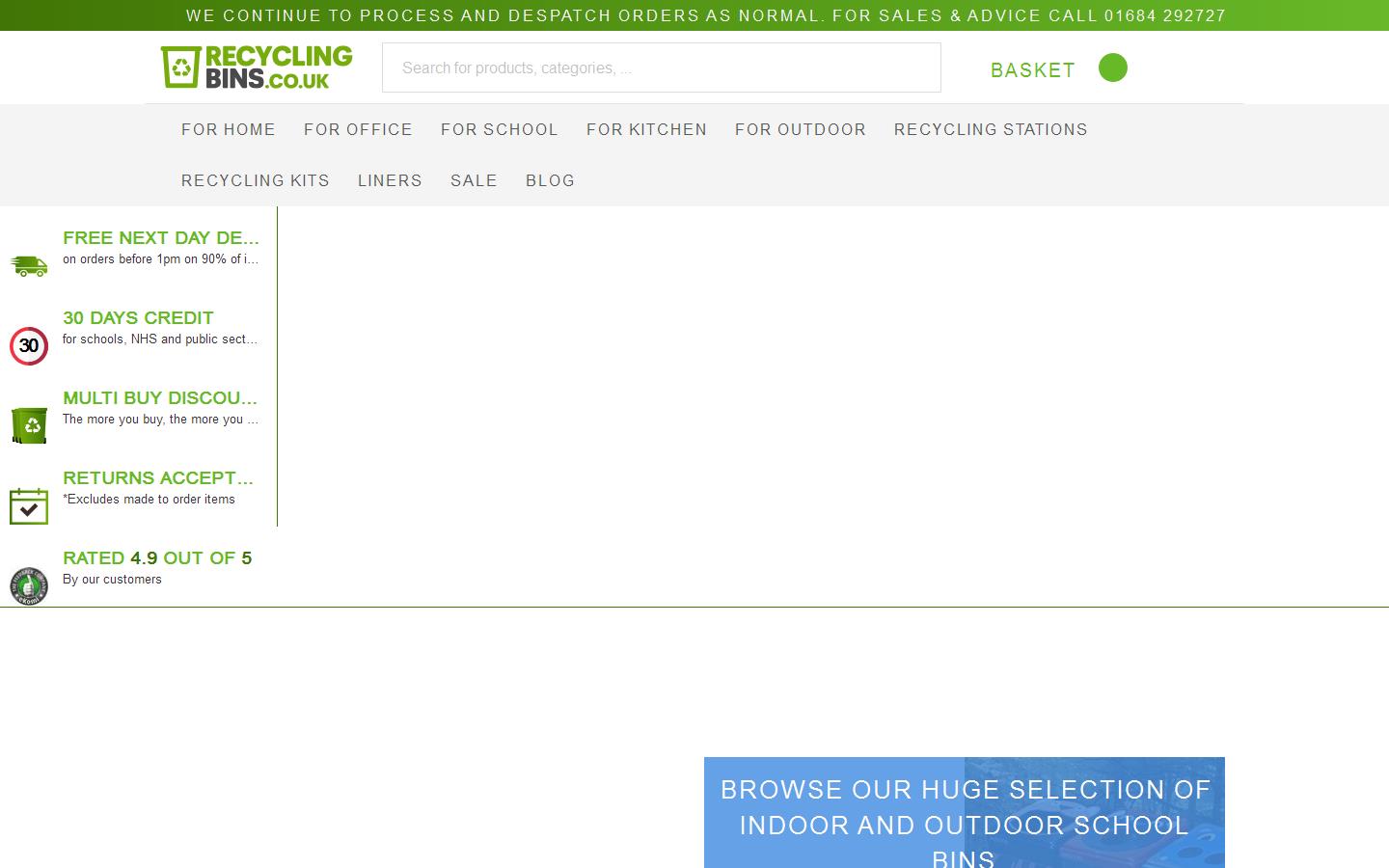 Recycling Bins Website