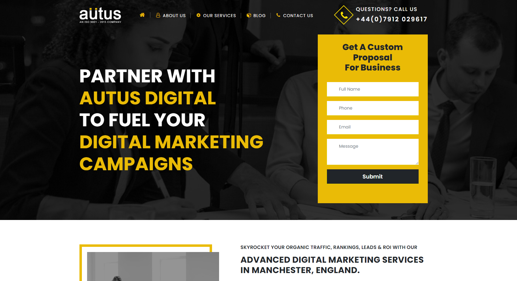 Autus Digital Agency Website