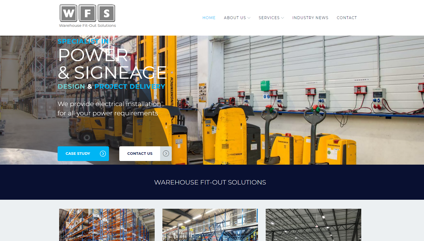 Warehouse Fit Out Solutions Website