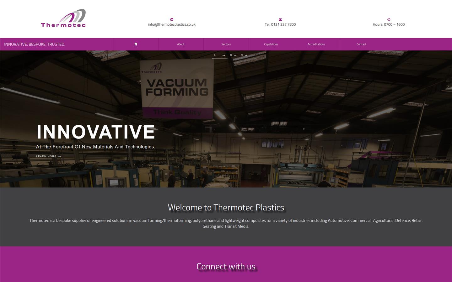 Thermotec Plastics Ltd Website