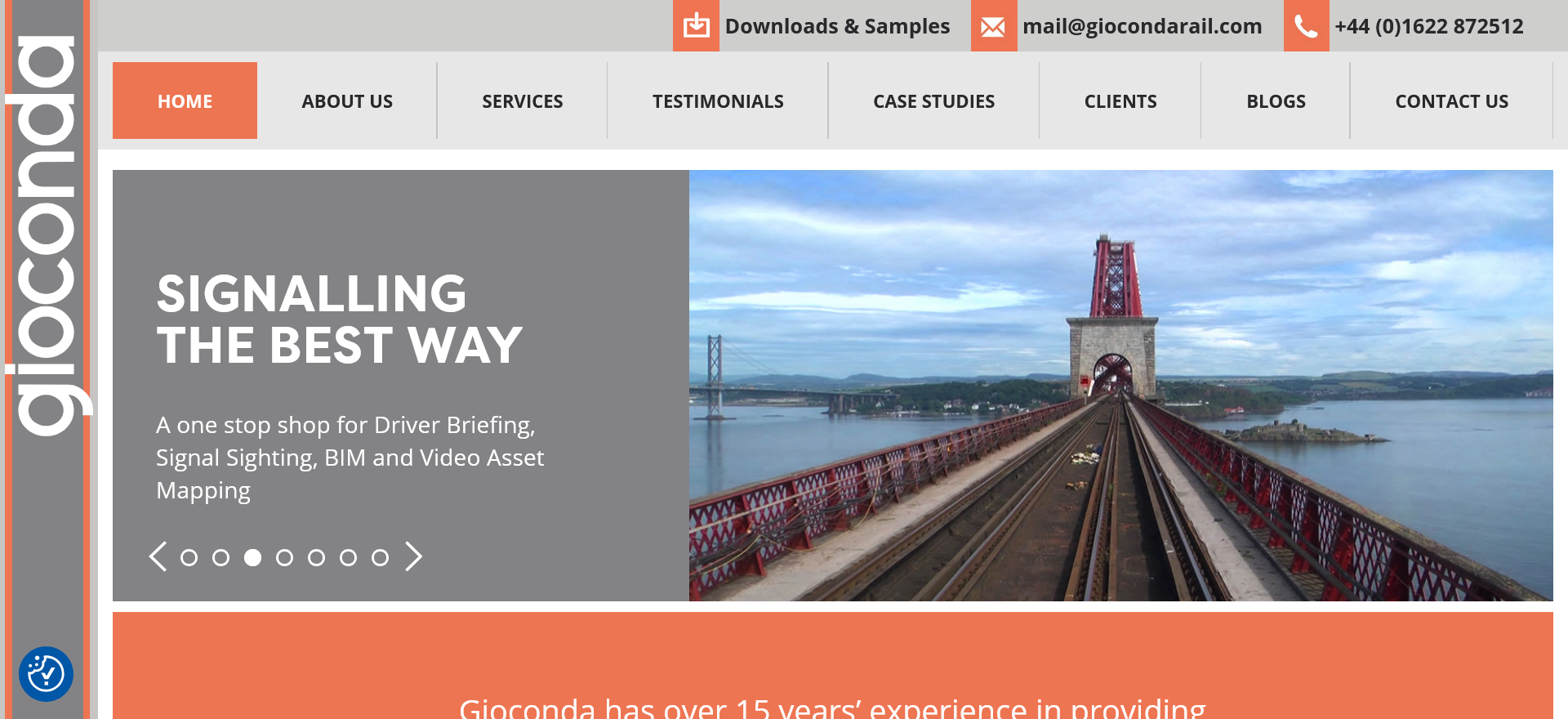 Gioconda Rail Website