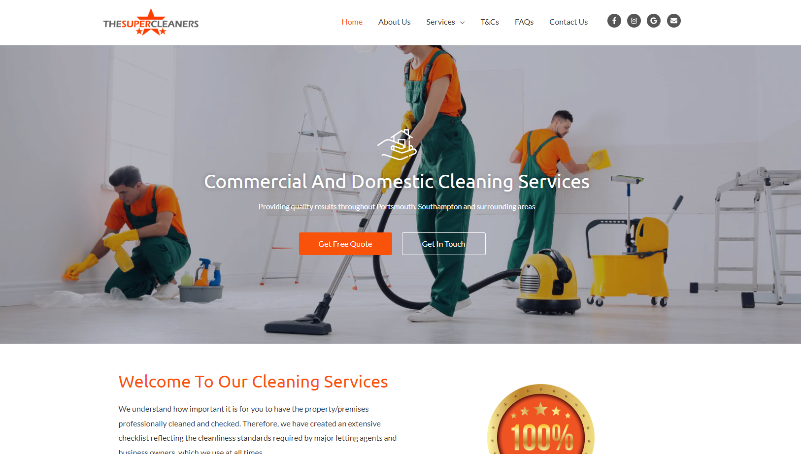 The Super Cleaners Website