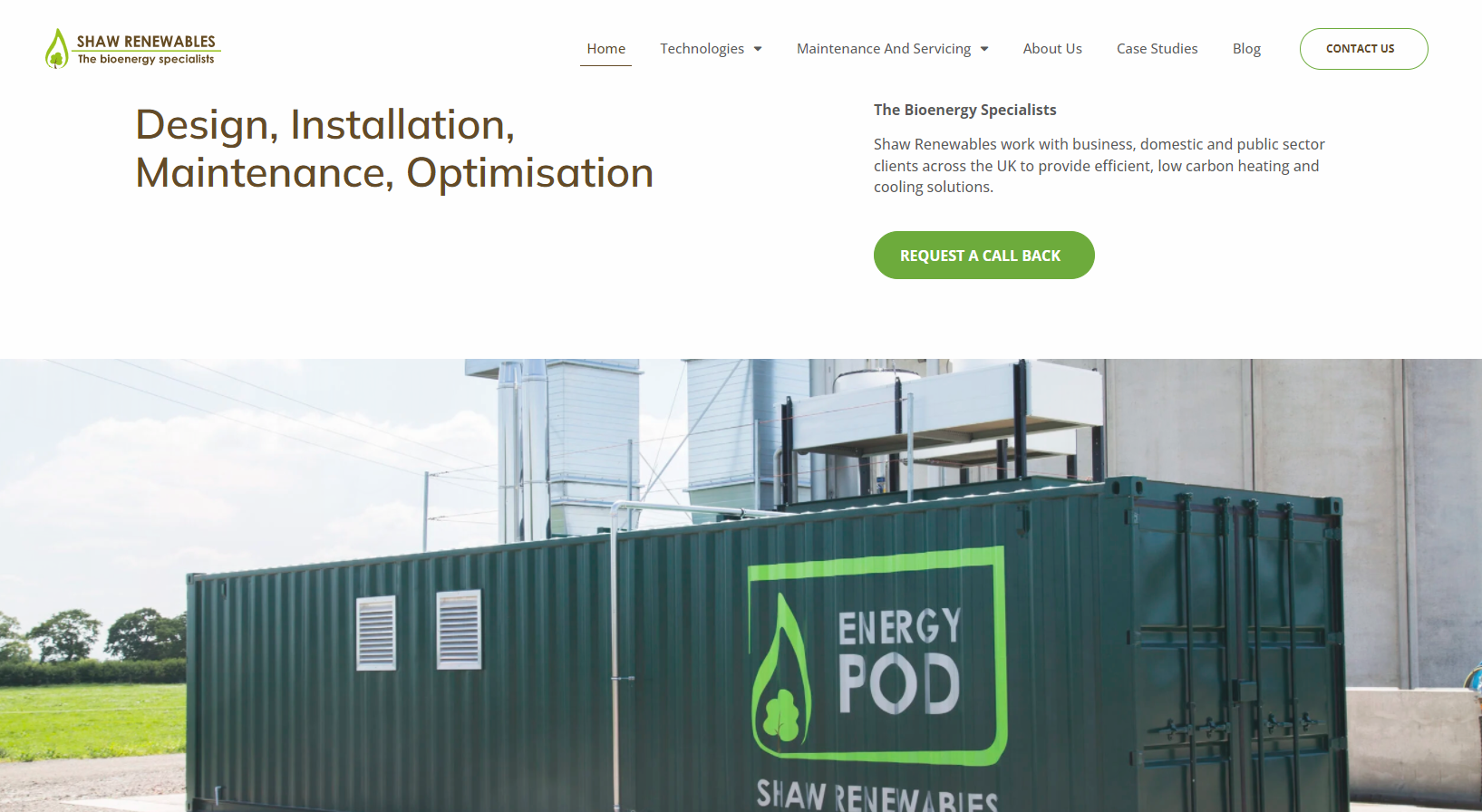 Shaw Renewables Ltd Website