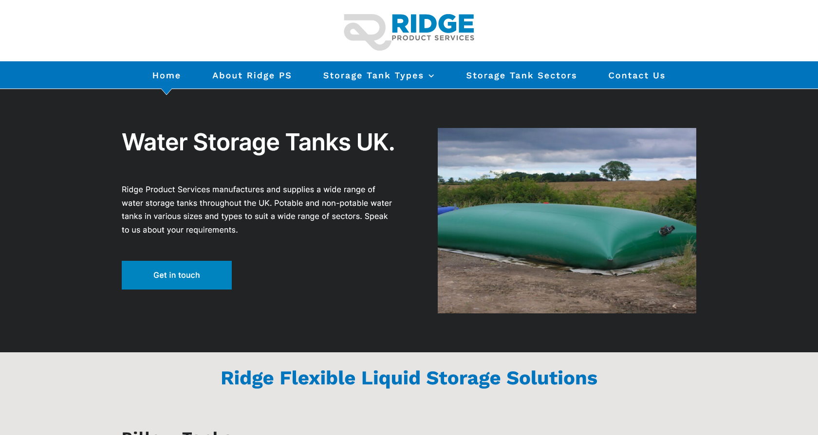 Ridge Product Services Website