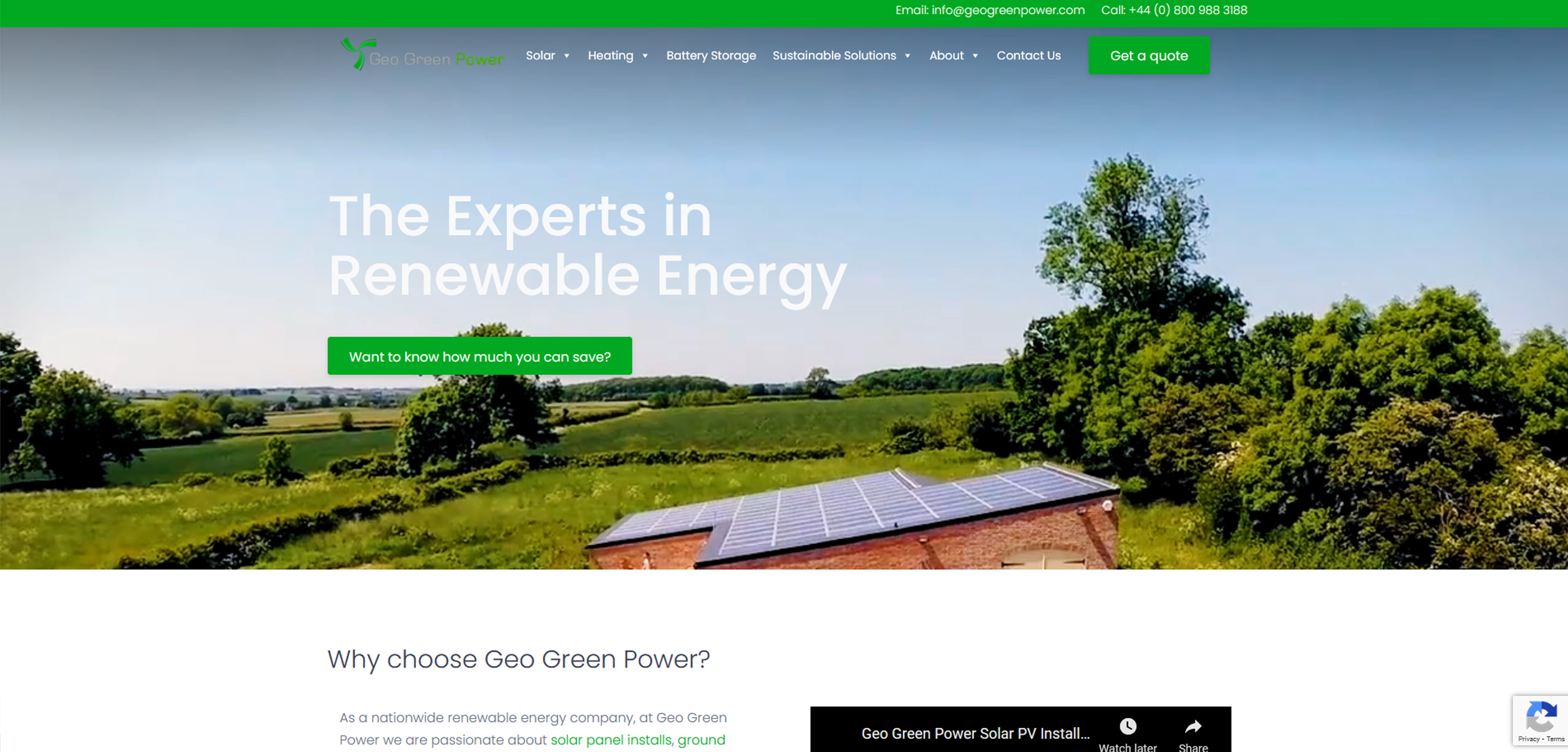 Geo Green Power Website