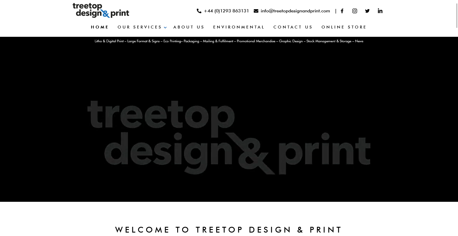 Treetop Design & Print Website