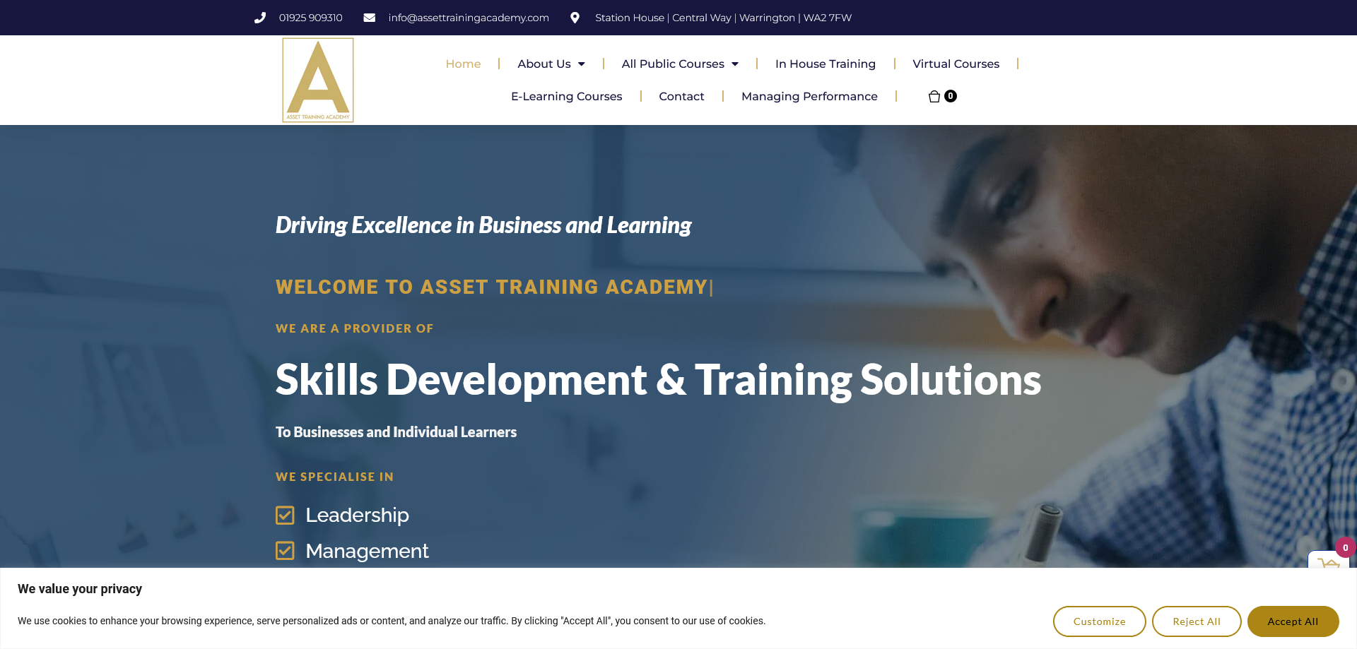 Asset Training Academy Website