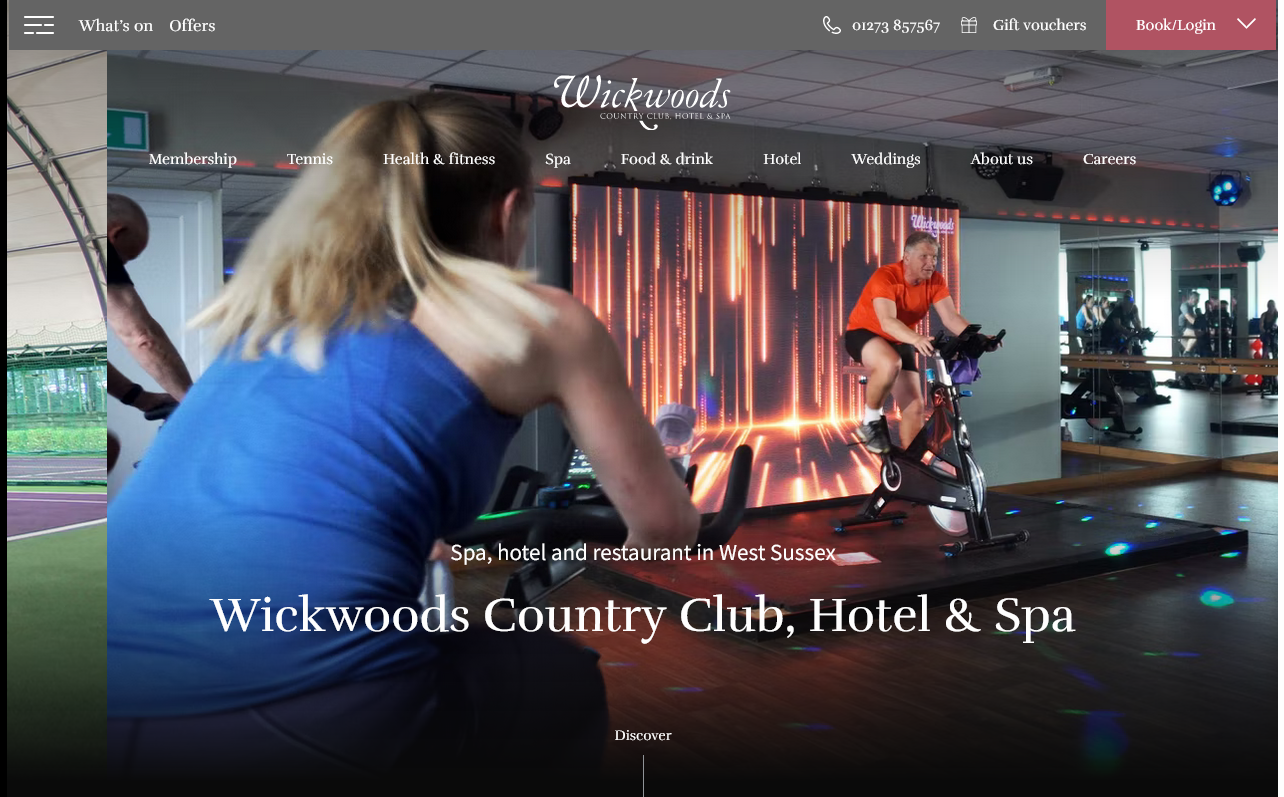 Wickwoods Country Club, Hotel & Spa Website