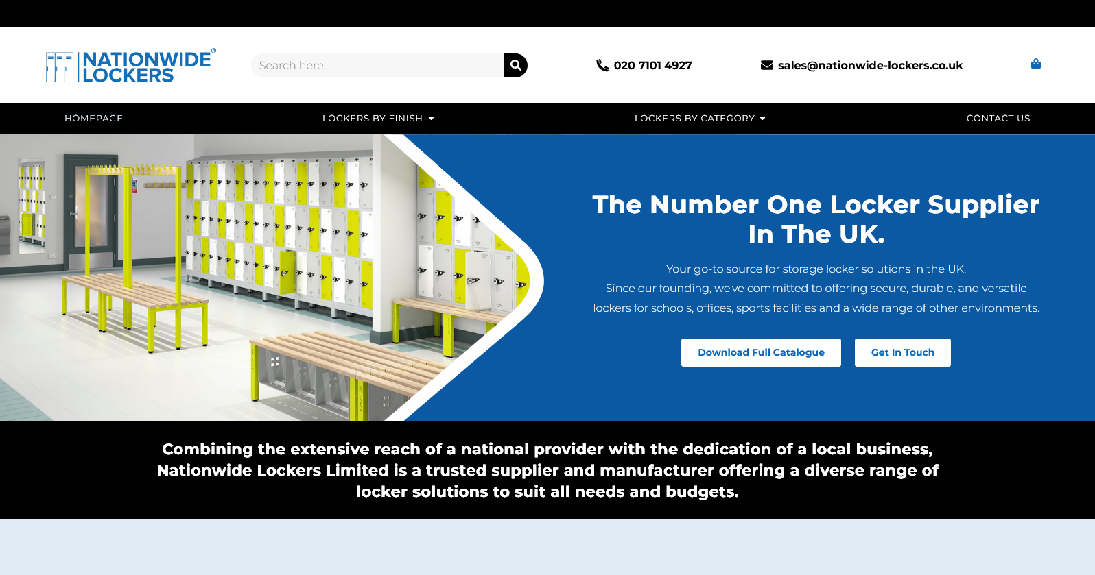 Nationwide Lockers Website