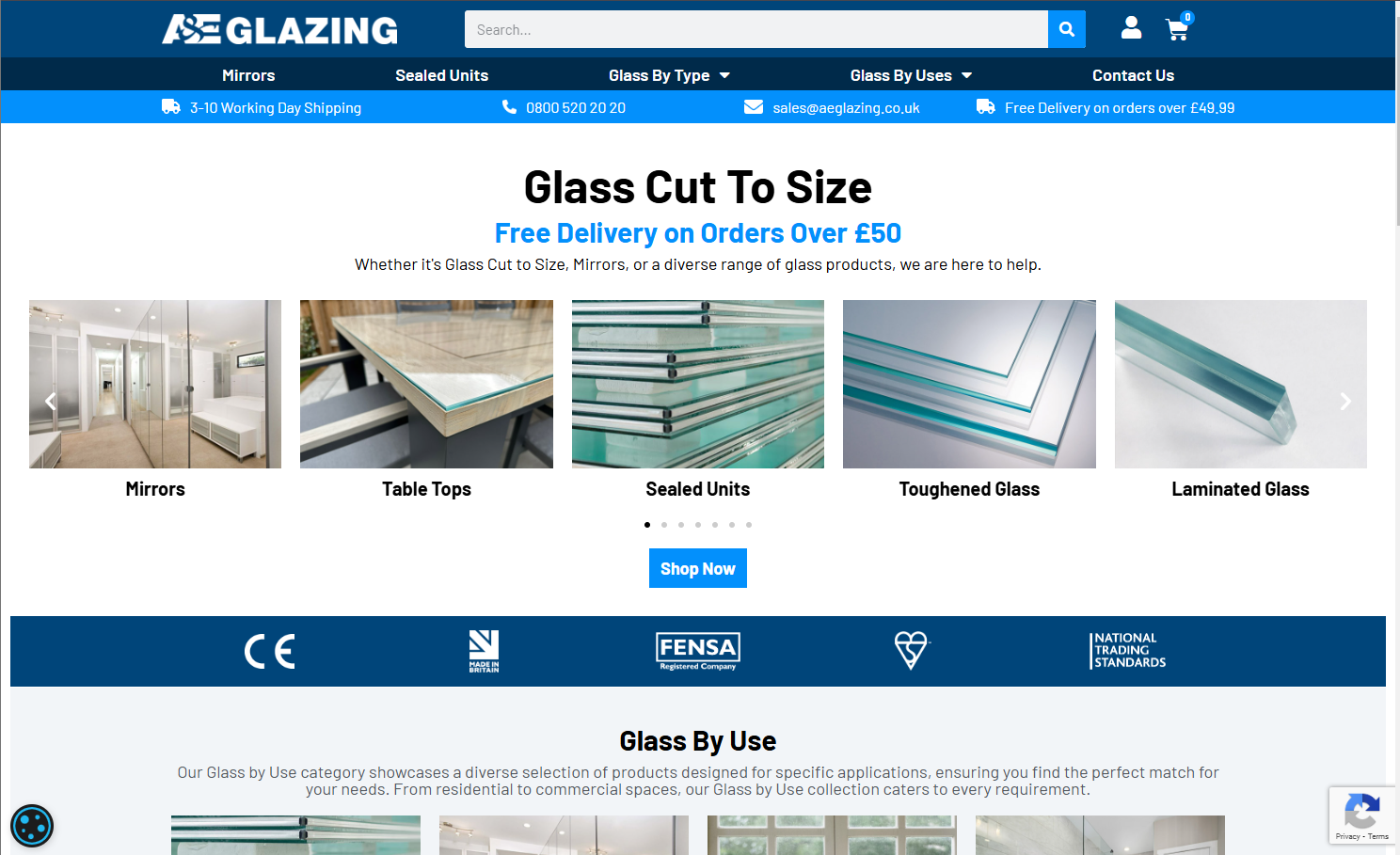 A&E Glazing Website