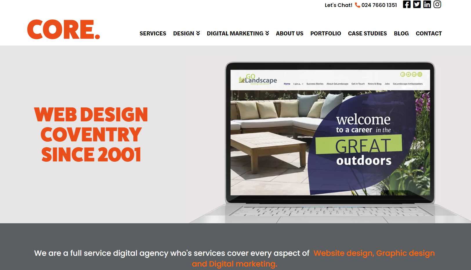 Core Design Communications Ltd Website