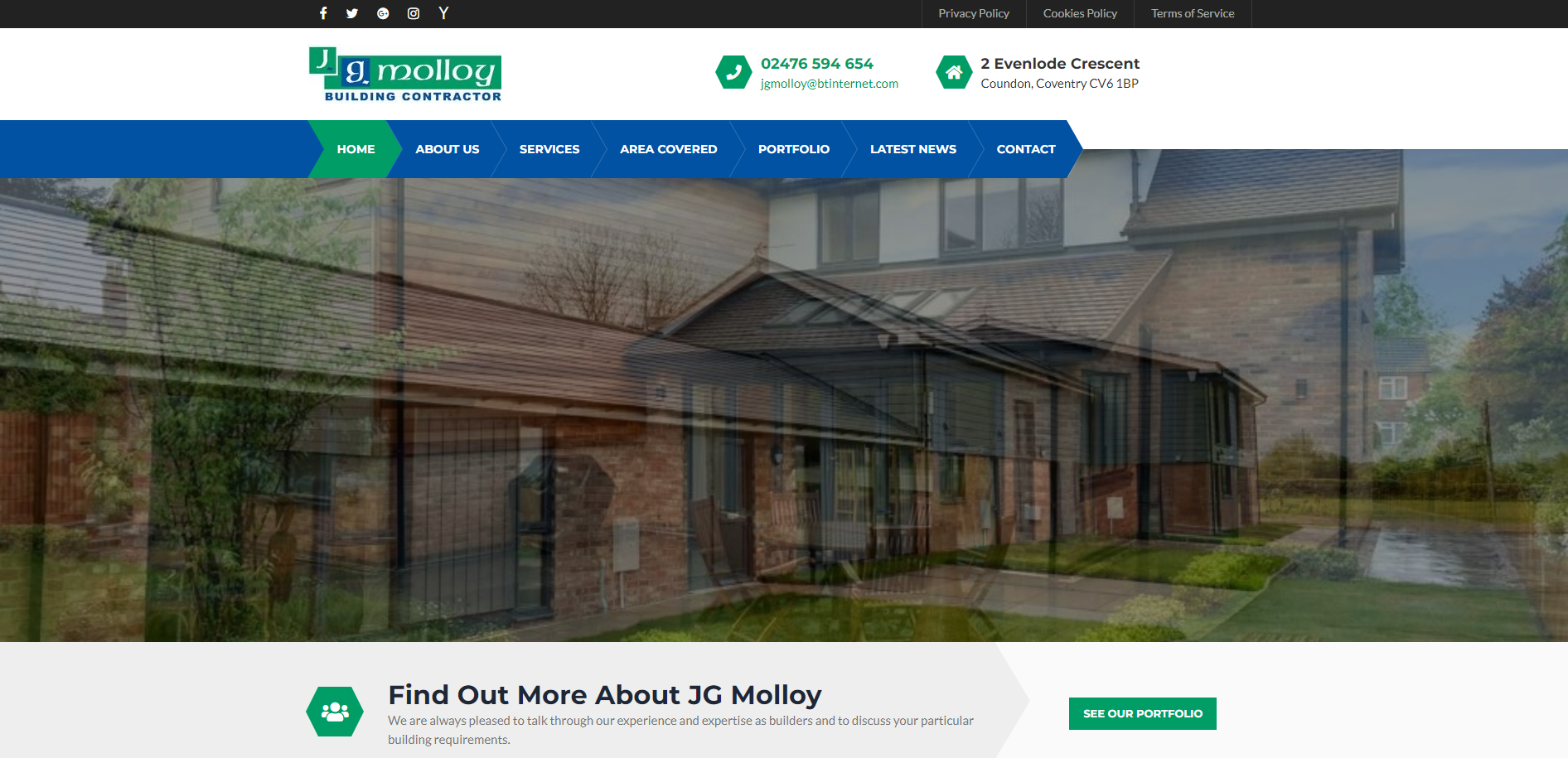 JG Molloy Website