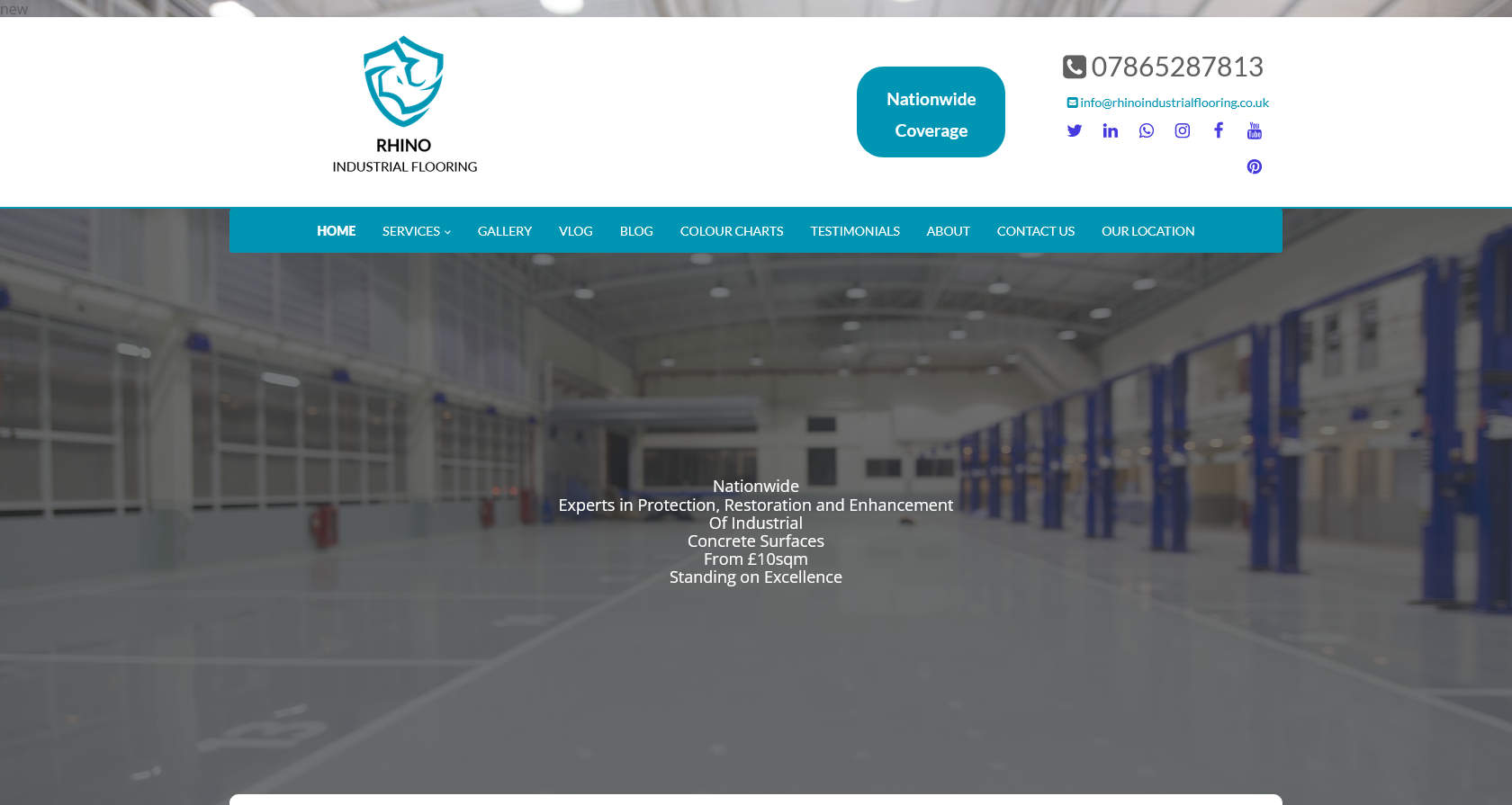 Rhino Industrial Flooring Website