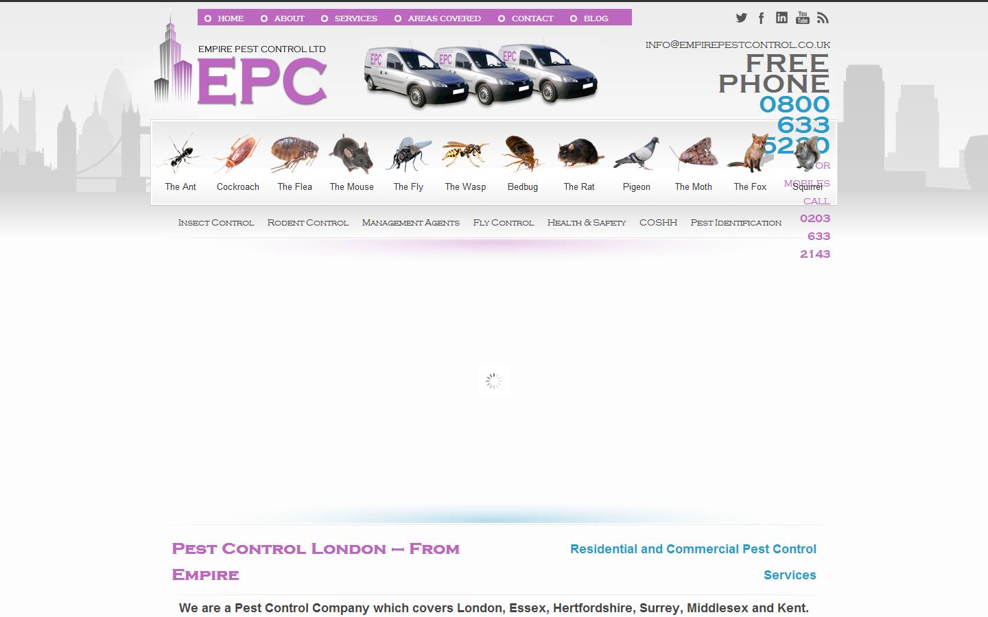 Empire Pest Control Ltd Website