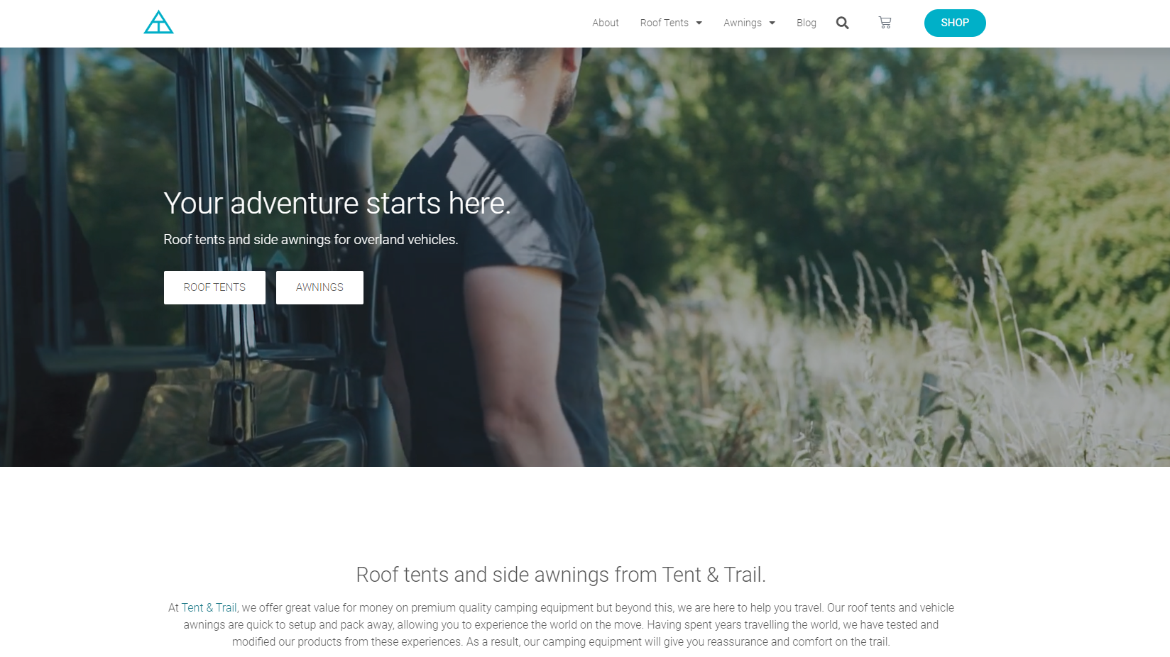 Tent & Trail Ltd Website