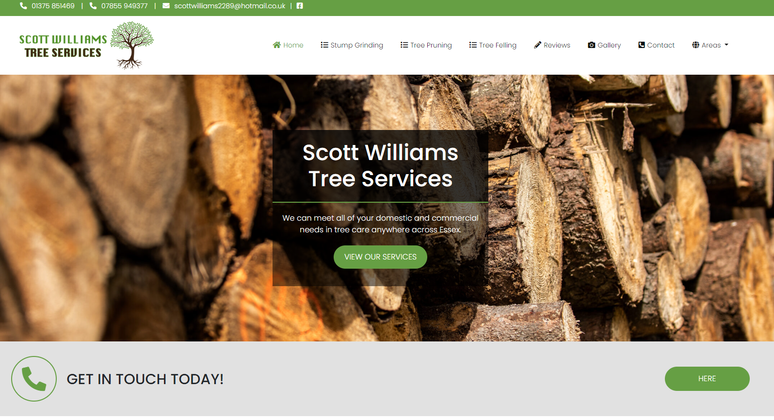 Scott Williams Tree Services Website