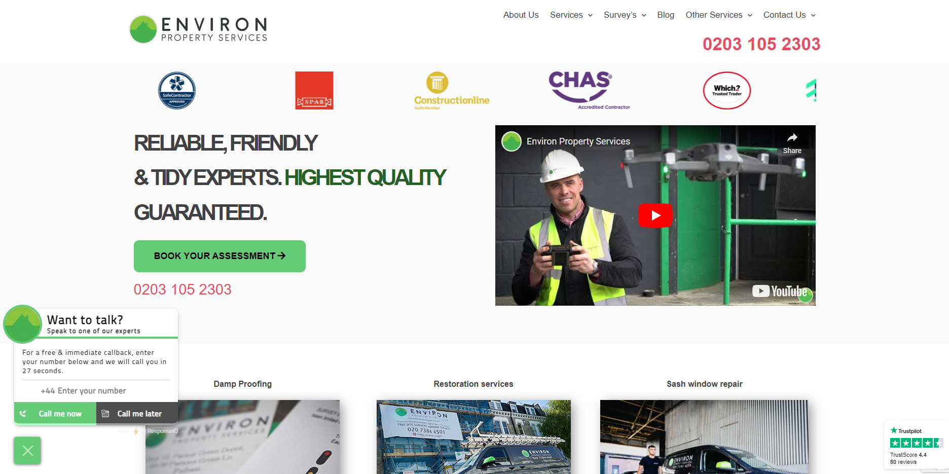 Environ Property Services Ltd Website