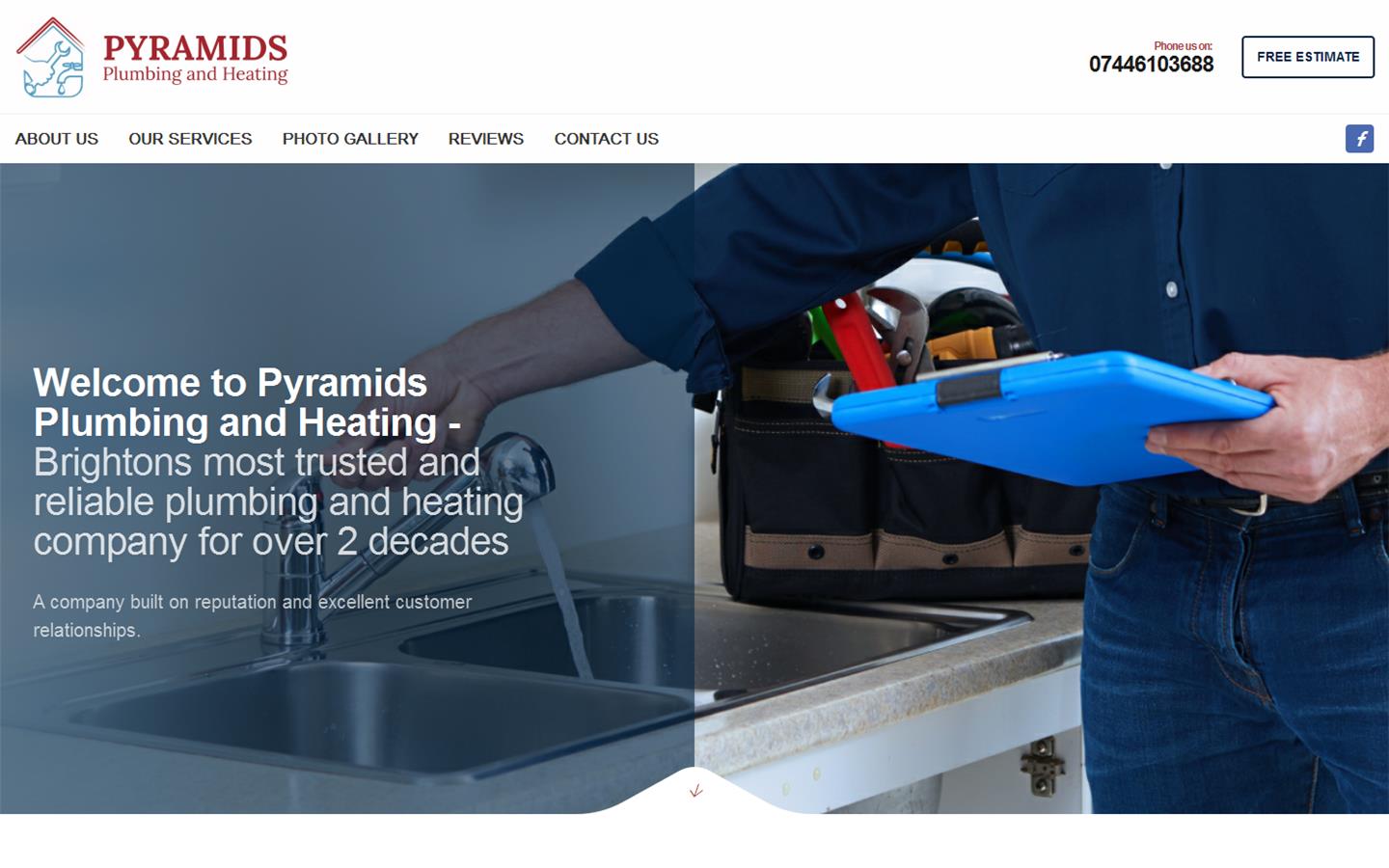 Pyramids plumbing and heating Website