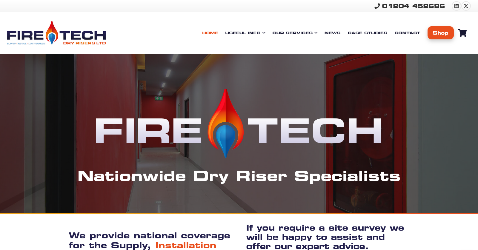 Fire Tech Dry Risers Ltd Website