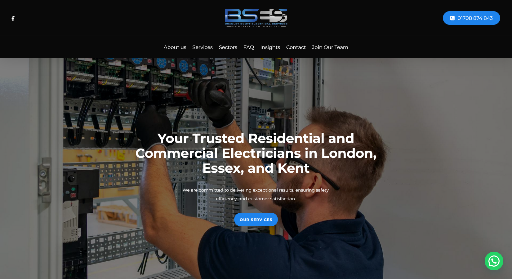 Bradley Scott Electrical Services Website