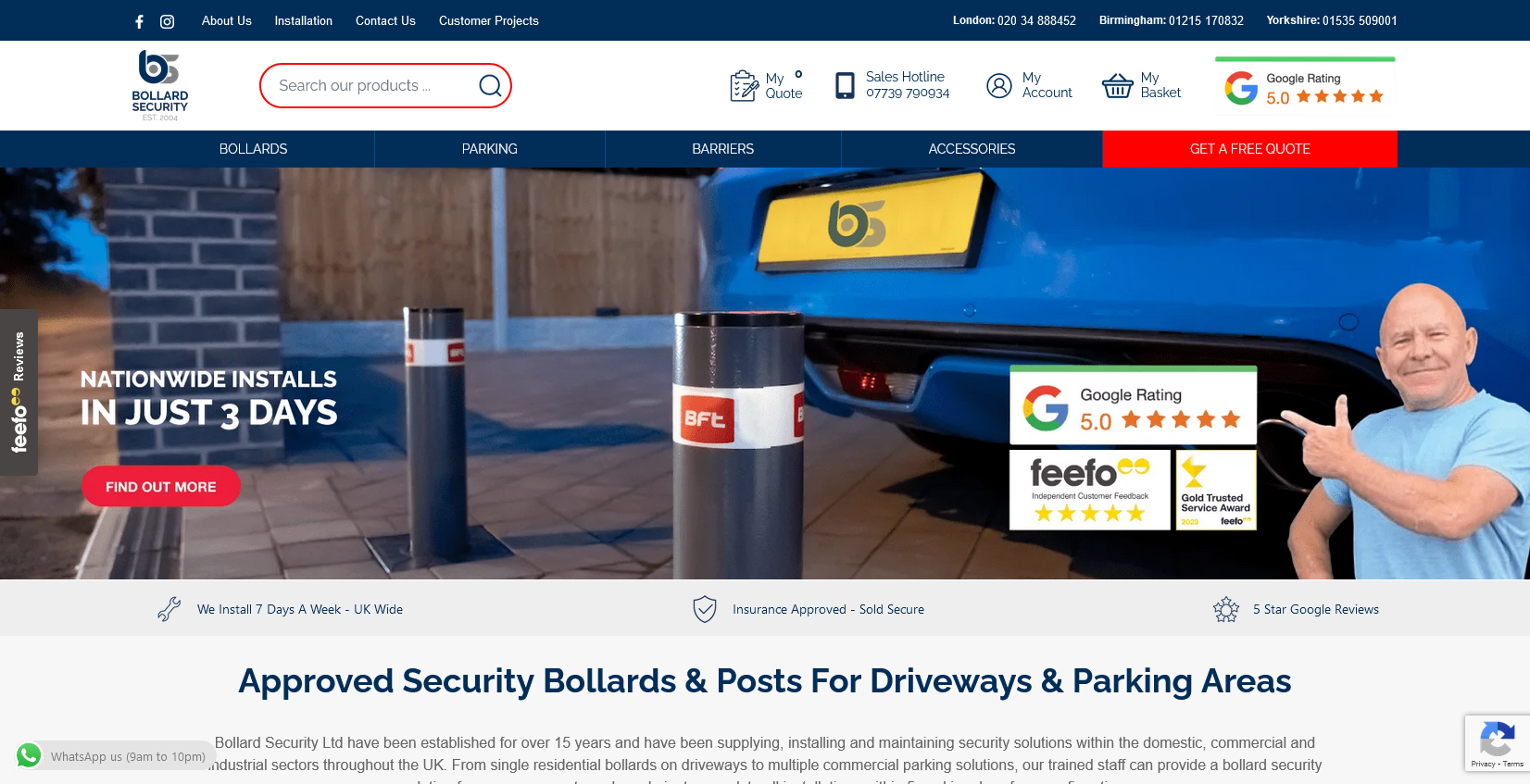 Bollard Security  Website