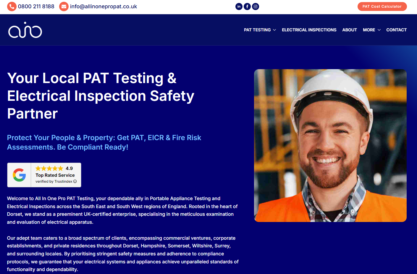 ALLinONE Pro PAT Testing  Website