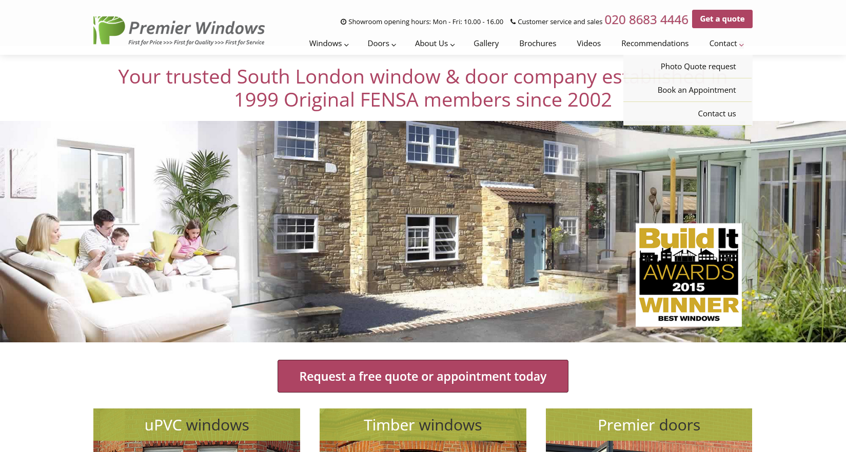 Premier Windows Ltd Website