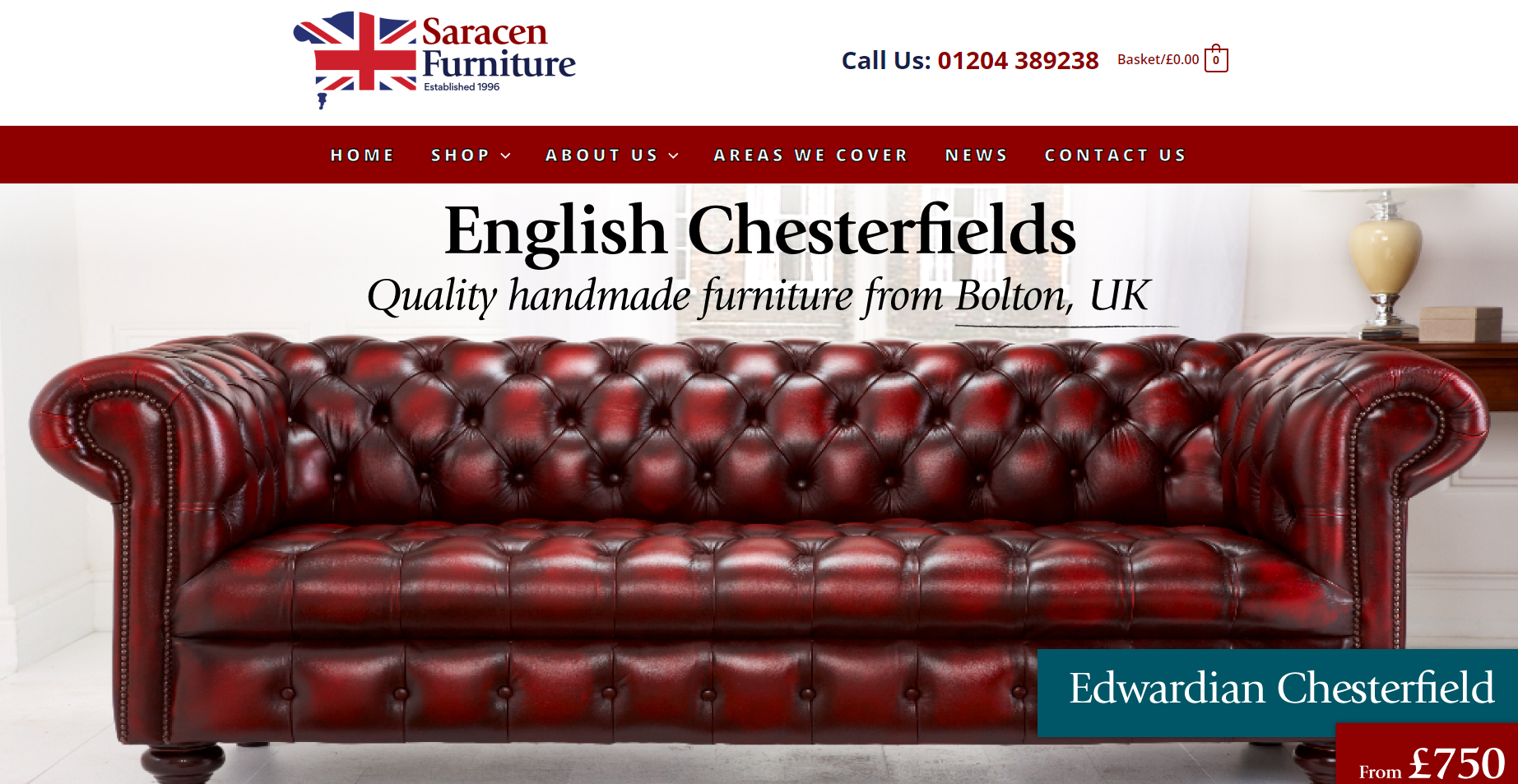 Saracen Leather Furniture Ltd Website