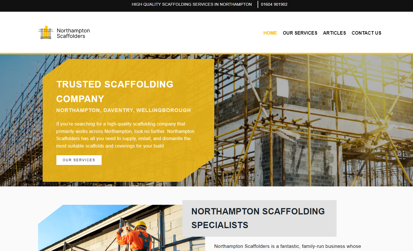 Northampton Scaffolders Website