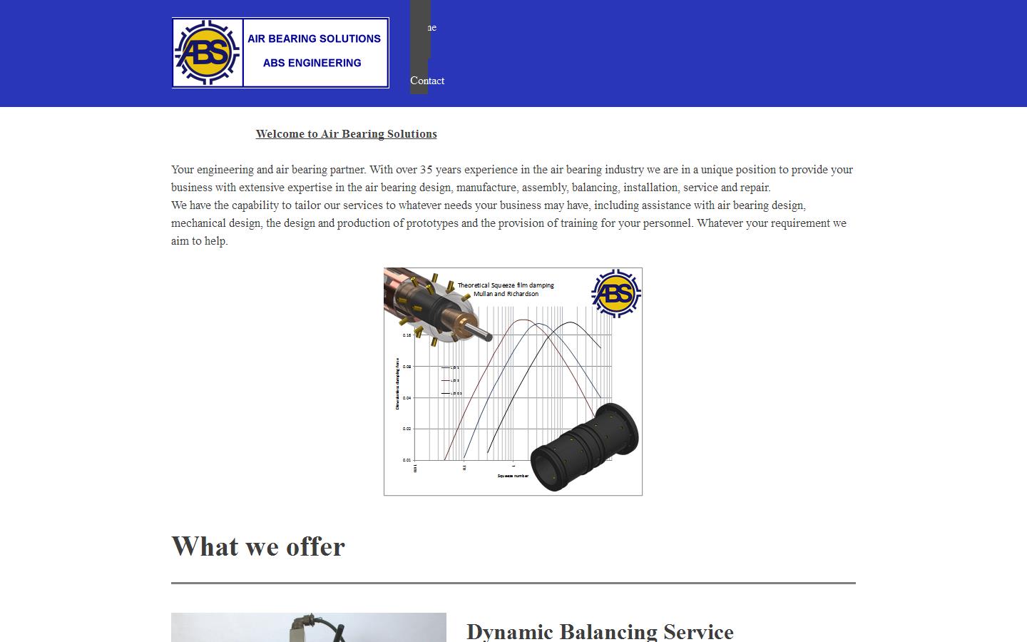 Air Bearing Solutions (ABS Engineering) Website