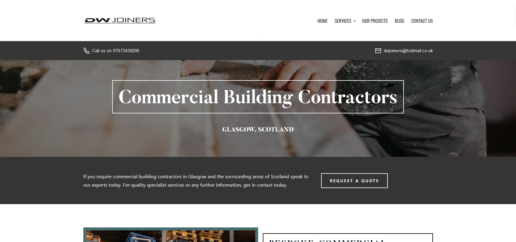 DW Joiners Website