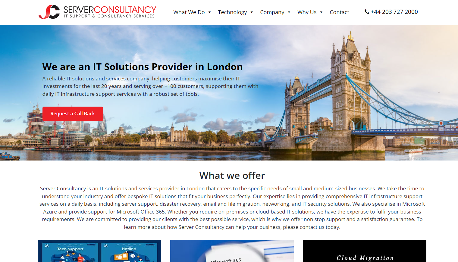 Server Consultancy Website