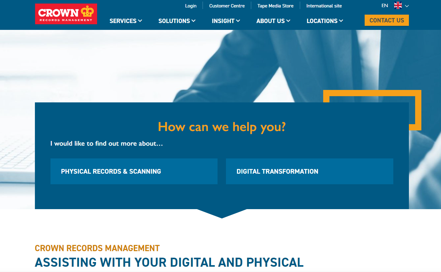 Crown Records Management Website