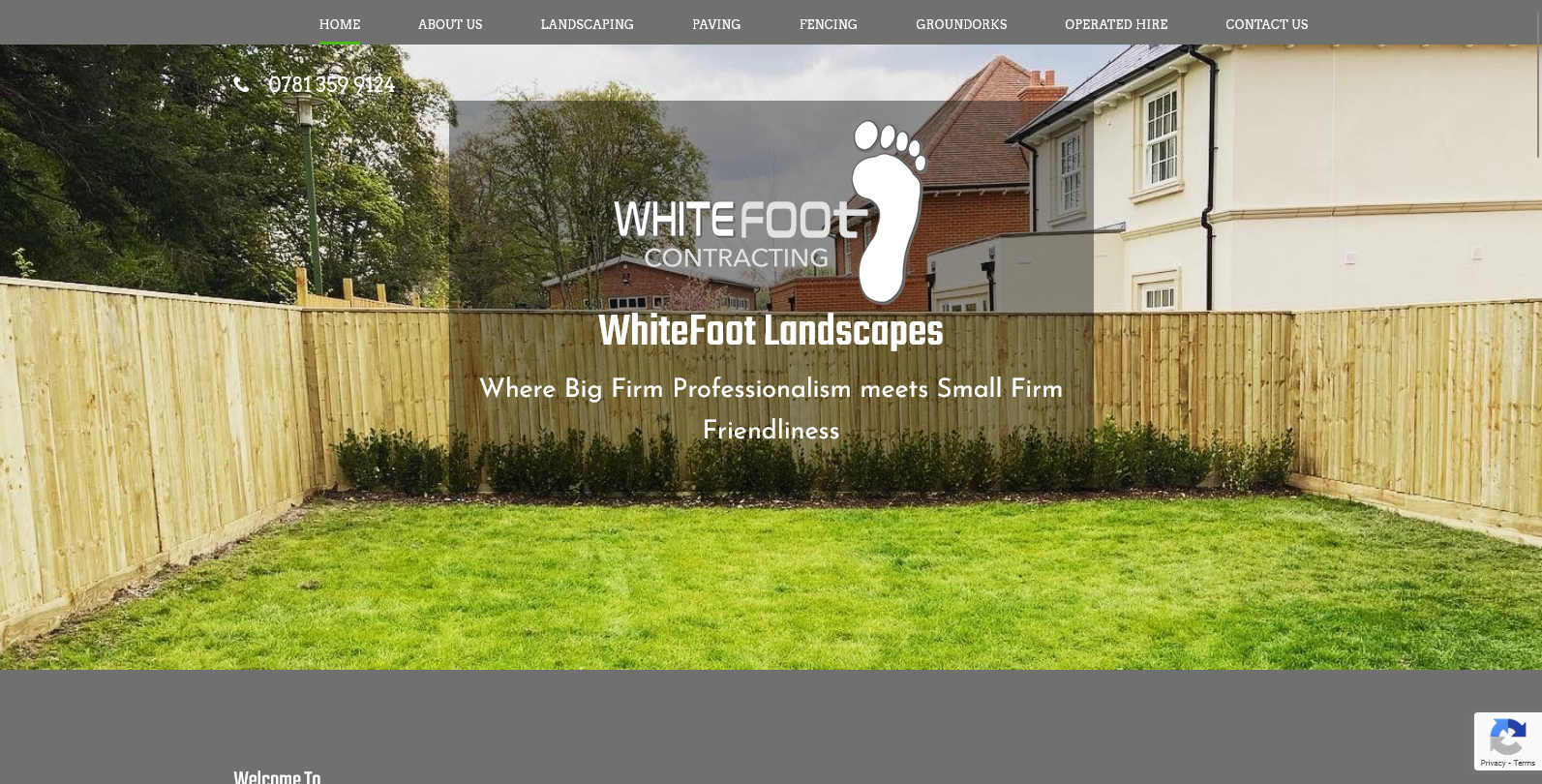 WhiteFoot Landscapes Website