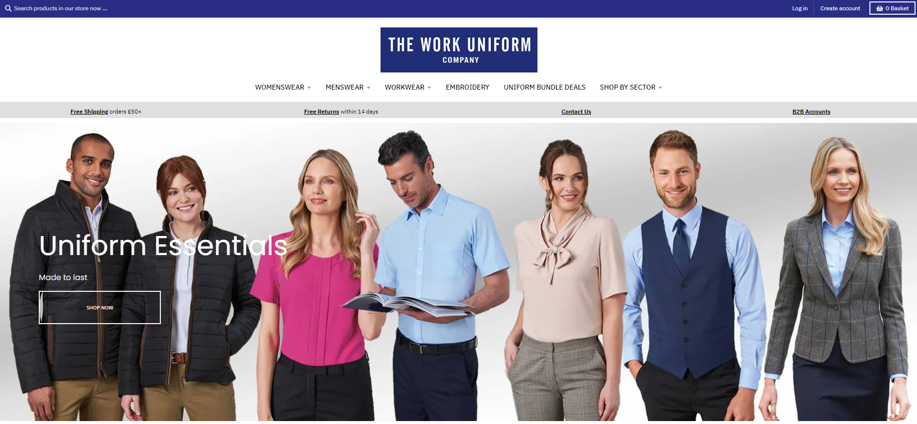 The Work Uniform Company Website