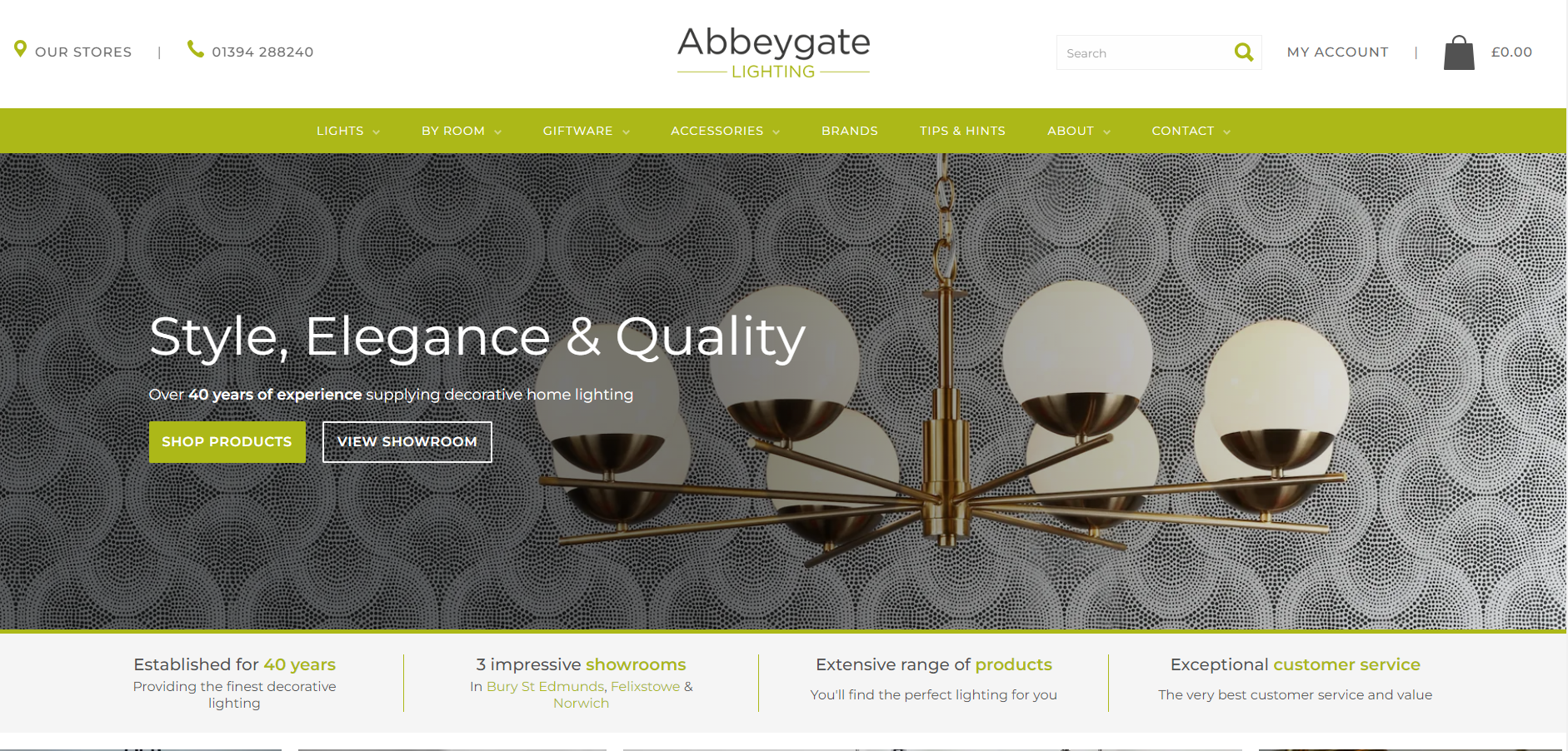 Abbeygate Lighting Website