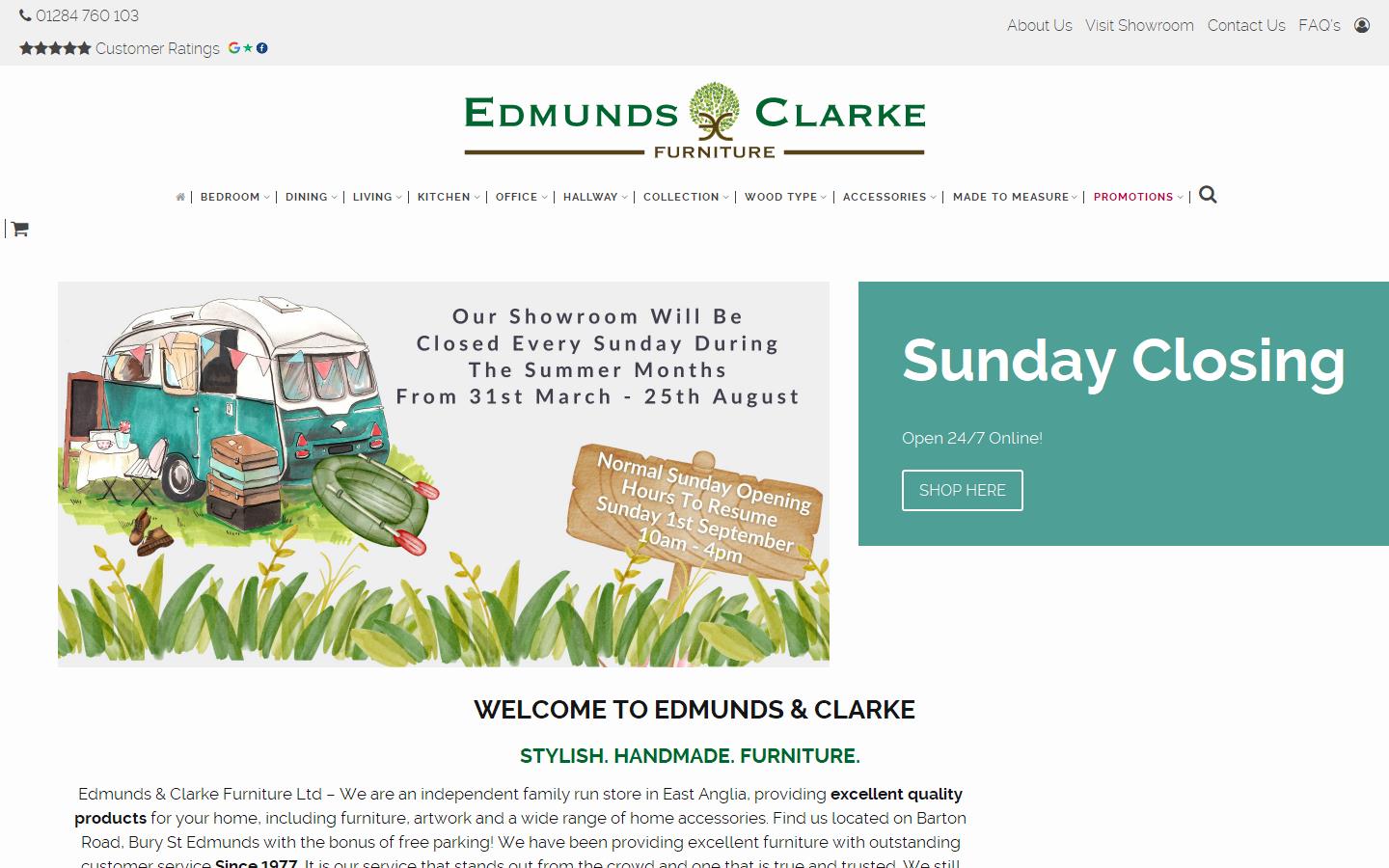 Edmunds and Clarke Furniture Website