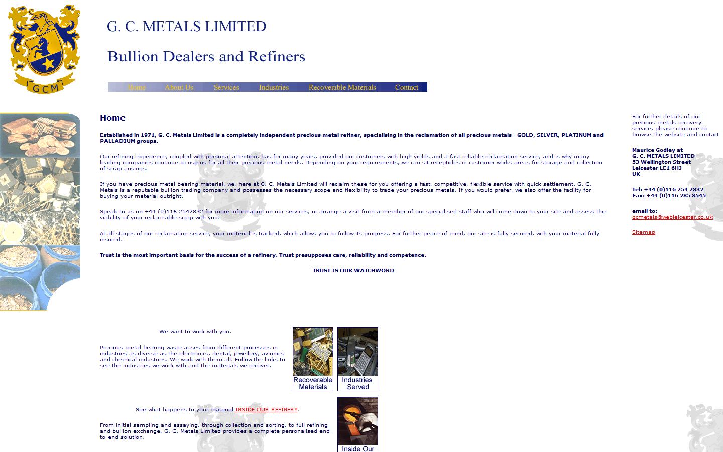 GC Metals Ltd Website