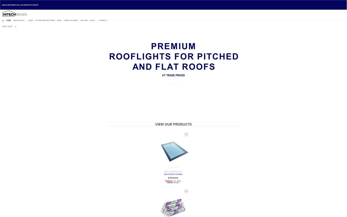 HITECH Rooflights Website