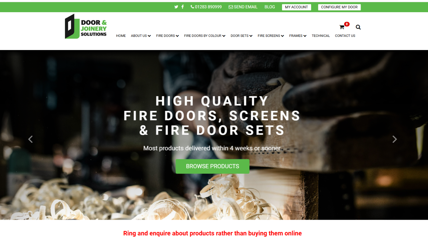 Door and Joinery Solutions Ltd Website