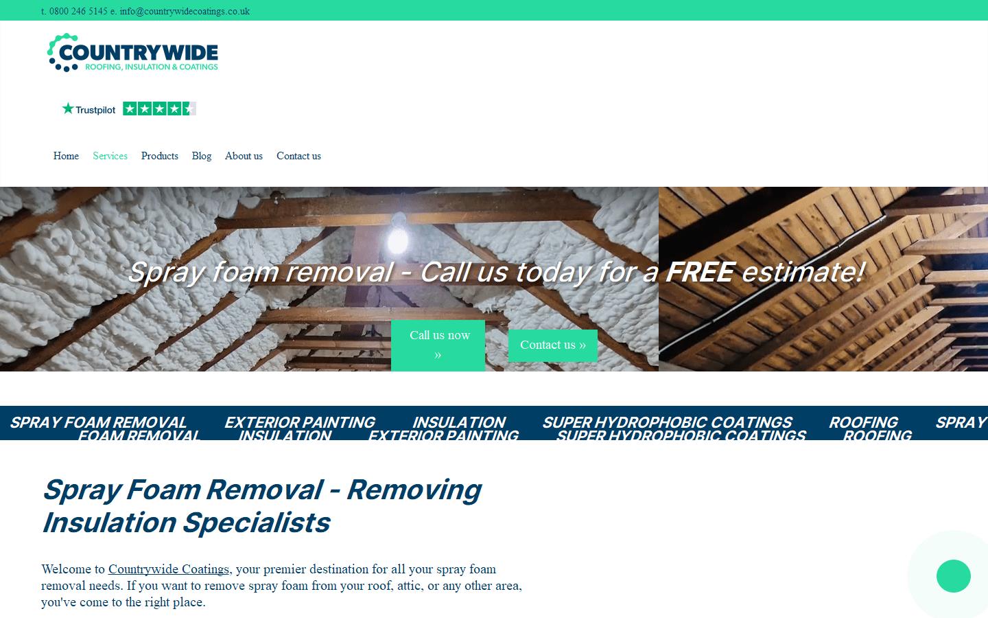 Countrywide Coatings & Insulation Website